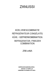 Zanussi ZRB 29NA Instruction Book