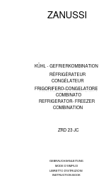 Zanussi ZRD 23 JC Folheto de instruções