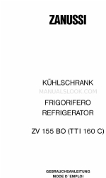 Zanussi ZT 155 BO Manuel d'instruction