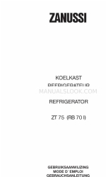 Zanussi ZT 75 Instrukcja obsługi