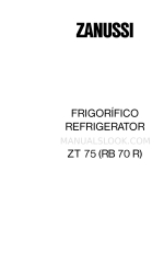 Zanussi ZT 75 Instruction Book