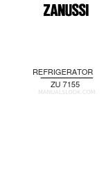 Zanussi ZU 7155 Instruction Booklet