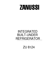 Zanussi ZU 8124 Operating Instructions Manual