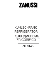 Zanussi ZU 9145 Instruction Booklet