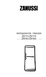 Zanussi ZX77/5W Instruction Booklet