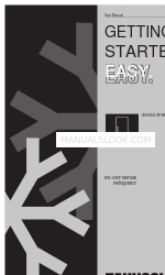 Zanussi ZXAN13FW0 User Manual