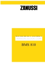 Zanussi BMS810 Instruction Booklet