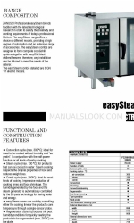 Zanussi easySteam 238010 브로셔 및 사양