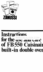 Zanussi FB550 Use And Care Instructions Manual