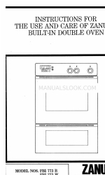 Zanussi FBI 773 B 使用上の注意