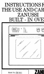 Zanussi FM 9611 Інструкція з використання Посібник з використання