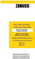 Zanussi MULTI BUILT-IN OVENS ZBC 741 Instruction Booklet