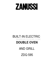 Zanussi ZOD 550 取扱説明書