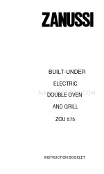 Zanussi ZOU 575 Livret d'instructions