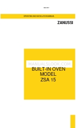 Zanussi ZSA 15W Operating And Installation Manual