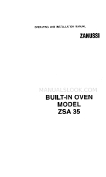 Zanussi ZSA 35B Manuale operativo e di installazione