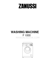 Zanussi AquaCycle 1000 Manual de instrucciones