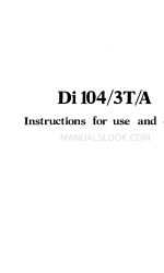Zanussi Di 104/3T/A Инструкция по эксплуатации и уходу