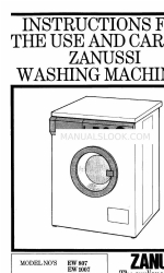 Zanussi EW 1007 Instrucciones de uso y cuidado