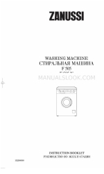 Zanussi F 505 Instruction Booklet