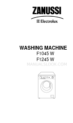 Zanussi F1045 W 지침 책자