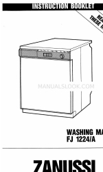 Zanussi FJ1224 Folheto de instruções