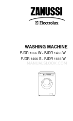 Zanussi FJDR 1666 W Instruction Booklet