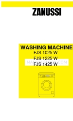 Zanussi FJS 1025 W Manual de instrucciones