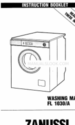 Zanussi FL 1030/A Буклет с инструкциями