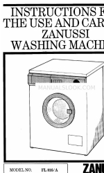 Zanussi FL 816/A Instructions For Use And Care Manual