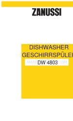 Zanussi DW 4803 Instruction Booklet