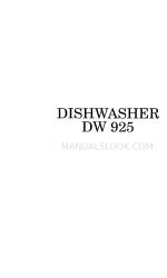 Zanussi DW 925 Livret d'instructions