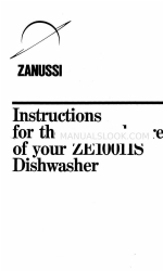 Zanussi ZE1001IS Instrukcje użytkowania i pielęgnacji