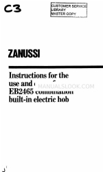 Zanussi EB2465 Instruções de utilização e cuidados