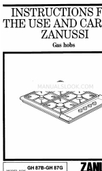 Zanussi GH 87B 使用上の注意