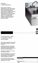 Zanussi Professional Snack 600 Specification Sheet