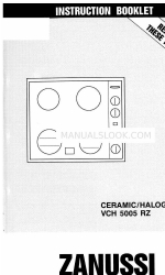 Zanussi VCH 5005 RZ Instruction Booklet