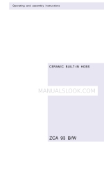 Zanussi ZCA 93 B/W Kullanım ve Montaj Talimatları Kılavuzu