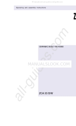Zanussi ZCA 93 W Manuale di istruzioni per il funzionamento e il montaggio