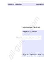 Zanussi ZG 1102 Customer's Operating And Assembly Instructions