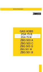 Zanussi ZGA 75 W 지침 책자