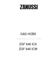 Zanussi ZGF 646 ICX Instrukcja obsługi i instalacji