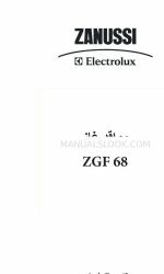 Zanussi ZGF 68 Instruction Booklet