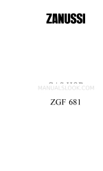 Zanussi ZGF 681 Instruction Booklet