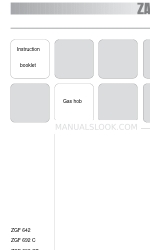 Zanussi ZGF 692 C Instruction Booklet