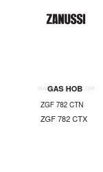 Zanussi ZGF 782 CTN Buklet Instruksi