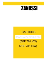 Zanussi ZGF 786 ICW Manuel d'utilisation et d'installation