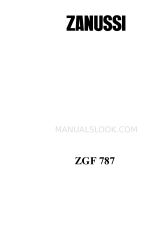 Zanussi ZGF 787 Betriebs- und Installationshandbuch