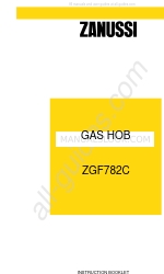 Zanussi ZGF782C Folheto de instruções