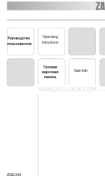 Zanussi ZGG 643 Manual de instrucciones